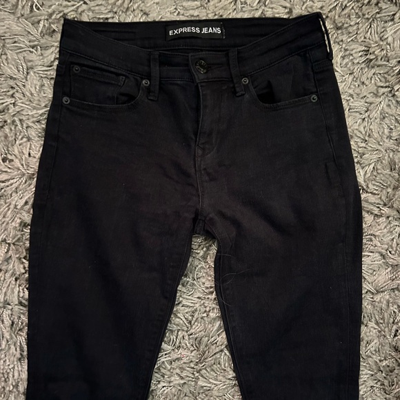 Express Mid Rise Jean Legging - Picture 2 of 7